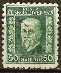 Sellos de Europa - Checoslovaquia -  Tomáš Garrigue Masaryk,1850-1937 ( político , sociólogo y filósofo).