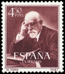 Stamps Spain -  ESPAÑA SEGUNDO CENTENARIO Nº 1120 ** 4,5P CASTAÑO CAJAL 