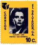 Sellos de America - El Salvador -  Claudia Lars