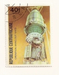 Stamps Africa - Central African Republic -  Sonda Viking sobre el planeta Marte