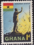 Sellos de Africa - Ghana -  Estatua de Nkrumeh
