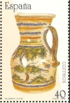 Stamps Spain -  CERÀMICA  ESPAÑOLA.  JARRA.  TALAVERA  SIGLO  XVIII.  TOLEDO.