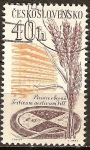 Sellos de Europa - Checoslovaquia -  Productos Agrícolas. El trigo y el pan.