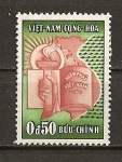 Stamps Vietnam -  Antorcha,Mapa y Constitucion.