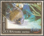 Stamps Cuba -  VIDA  MARINA.  POMACANTHUS  PARU.  
