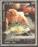 Stamps Cuba -  VIDA  MARINA.  ERETMOCHELYS  IMBRICATA.