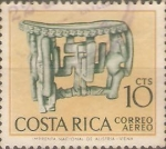 Sellos de America - Costa Rica -  ESCULTURAS  EN  TABURETE  DE  PIEDRA