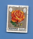 Stamps : Asia : United_Arab_Emirates :  MANAMA depend. of AJMAN Flores ROSA "Bettina"