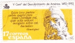 Stamps Spain -  V CENTENARIO DEL DESCUBRIMIENTO DE AMÉRICA 1492-1992 (6)