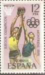 Stamps Spain -  JUEGOS  OLÌMPICOS  DE  MONTREAL.  BASKETBALL.