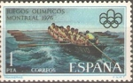 Stamps Spain -  JUEGOS  OLÌMPICOS  DE  MONTREAL.  TRAINERAS.