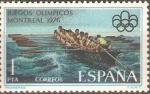 Sellos de Europa - Espaa -  JUEGOS  OLÌMPICOS  DE  MONTREAL.  TRAINERAS.