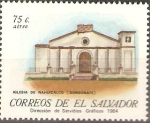 Stamps El Salvador -  IGLESIAS  COLONIALES.  IGLESIA  DE  NAHUIZALCO.  SONSONATE.