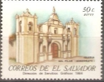 Stamps : America : El_Salvador :  IGLESIAS  COLONIALES.  IGLESIA  DEL  PILAR.  SONSONATE.