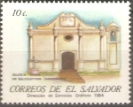 Stamps America - El Salvador -  IGLESIAS  COLONIALES.  IGLESIA  DE  SALCOATITAN.  SONSONATE.