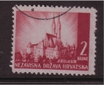 Stamps : Europe : Croatia :  Catedral de Zagreb