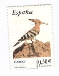 Stamps Spain -  Fauna.Abubilla