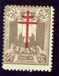 Stamps Spain -  Pro Tuberculosos. Cruz de Lorena