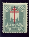 Stamps Spain -  Pro Tuberculosos. Cruz de Lorena