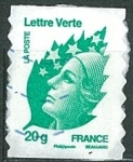 Sellos de Europa - Francia -  Marianne Beaujard - Carta verde