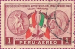 Stamps : America : Peru :  Exposición "Tesoros Artísticos del Perú", Mexico 1960. I