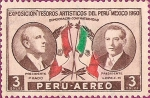 Stamps : America : Peru :  Exposición "Tesoros Artísticos del Perú", Mexico 1960. III