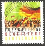 Sellos de Europa - Alemania -  2754 - Banderas, aficionados al fútbol
