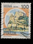 Stamps Italy -  CASTELLO ARAGONESE DE ISCHIA