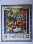 Stamps Colombia -  La Navidad - G.Vasquez. Siglo XVII