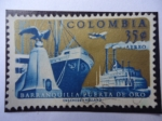 Sellos de America - Colombia -  Barranquilla Puerto de Oro