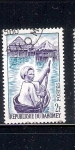 Stamps : Africa : Benin :  Piragüista en Ganvié