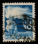 Stamps Italy -  antorcha