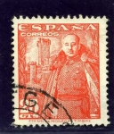 Stamps Spain -  General Franco y Castillo de la Mota