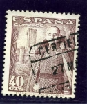 Stamps Spain -  General Franco y Castillo de la Mota