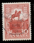 Stamps Denmark -  estatua ecuestre