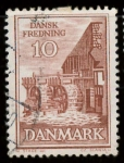 Stamps Denmark -  molino de agua
