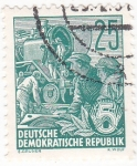 Stamps Germany -  TRABAJADORES FERROVIARIOS
