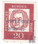 Stamps : Europe : Germany :  JOHAN SEBASTIAN BACH- COMPOSITOR