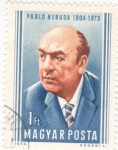 Stamps Hungary -  PABLO NERUDA- Poeta 1904-1973