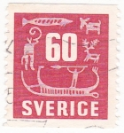 Stamps Sweden -  PINTURAS RUPESTRES