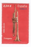 Stamps Spain -  Instrumentos musicales.Trompeta