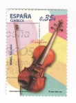 Sellos de Europa - Espa�a -  Instrumentos musicales.Violin
