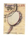 Stamps Spain -  Instrumentos musicales.Pandereta
