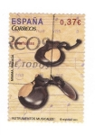 Stamps Spain -  Instrumentos musicales.Castañuelas
