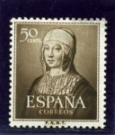 Stamps Spain -  V Centenario del Nacimiento de Isabel la Católica