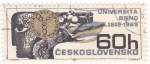 Stamps Czechoslovakia -  50 ANIVERSARIO UNIVERSIDAD DE BRNO 1919-1969