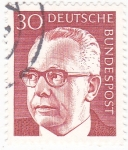 Stamps Germany -  PRESIDENTE HEINEMANN