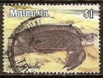 Stamps : Asia : Malaysia :  Tortuga malaya.