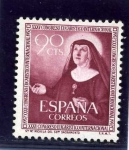 Stamps Spain -  35 Congreso Eucarístico Internacional en Barcelona. Santa María Micaela