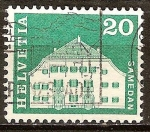 Stamps : Europe : Switzerland :  Casa en samedan.